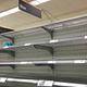 Empty grocery shelves